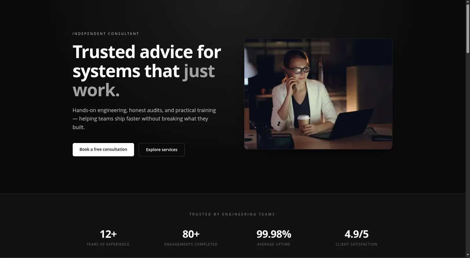 Dygyx-hosted performance demo page